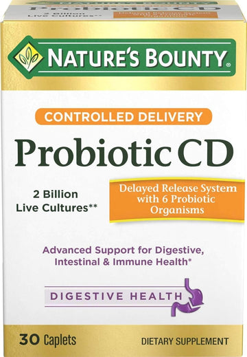 Nature'S Bounty Controlled Delivery Probiotic Cd Caplets 30 Ea (Pack Of 2)