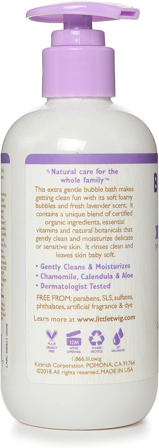 Little Twig Bubble Bath, Baby Bath Essential With Natural Plant Derived Formula, Vegan, Gluten-Free, Paraben-Free, Berry Pomegranate Scent, 17 Fl. Oz