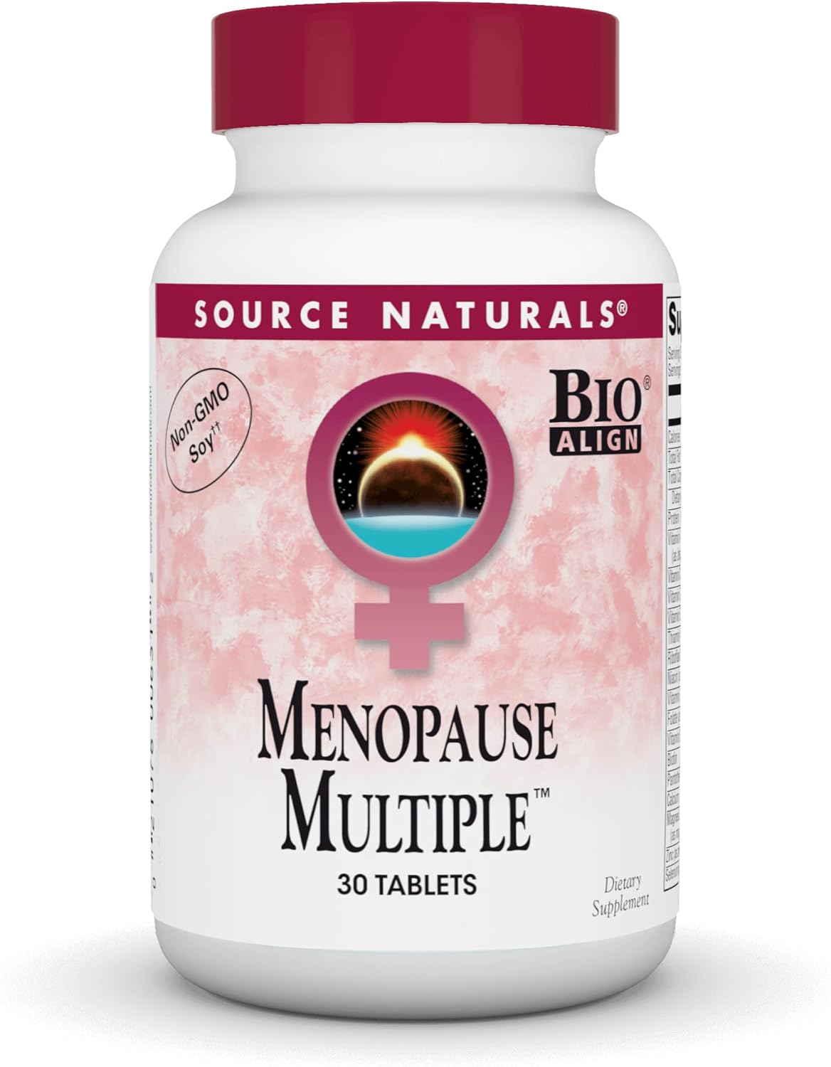 Source Naturals Menopause Multiple, Multi-System Support For Menopause, Non-Gmo Soy - 30 Tablets