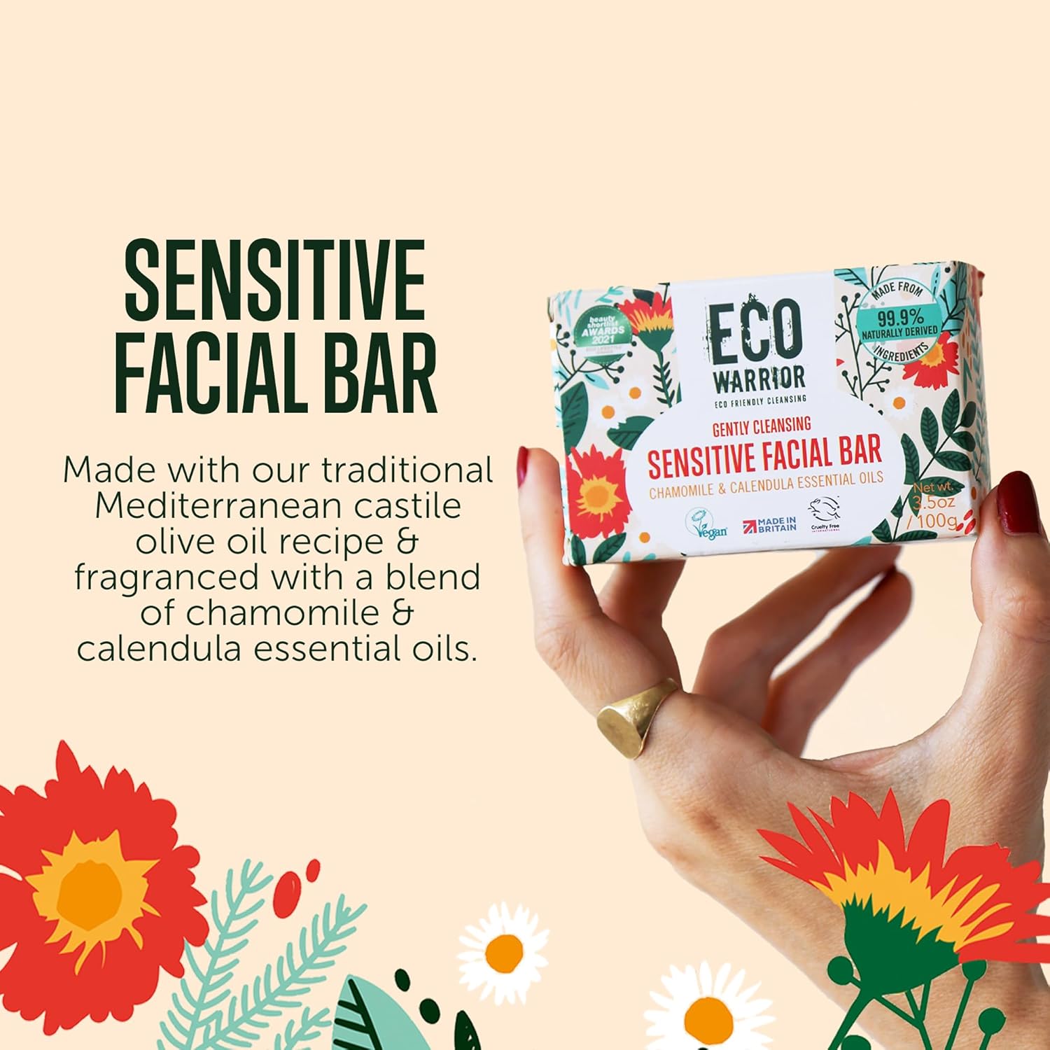 Eco Warrior Sensitive Facial Bar Soap | Vegan, Cruelty-Free, No SLS or Parabens, Eco Friendly - Gently Cleansing Natural Soap Bar Made with Castile Olive, Chamomile & Calendula Essential Oils, 100g : Eddie Cantor, Ethel Shutta, Paul Gregory, Samual Goldwyn & Florenz Ziegfeld, Thornton Freeland: Amazon.co.uk: Beauty