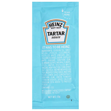 Heinz Tartar Sauce Single Serve Packet 0.4 Oz (Pack Of 200)