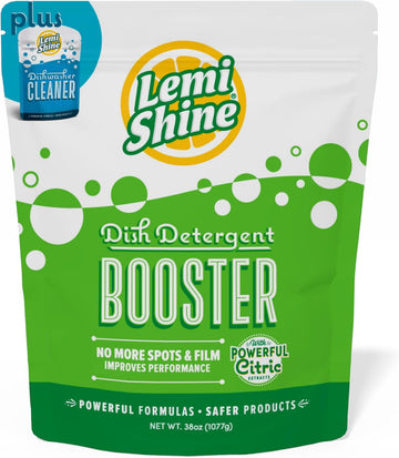 Lemi Shine Dish Detergent Booster, Hard Water Stain Remover, Multi-Use Citric Acid Cleaner (2.38 Pound (Pack Of 1))