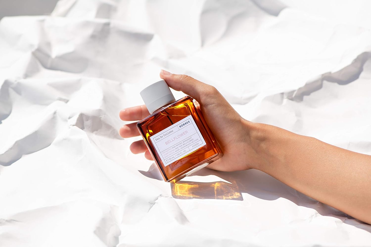 Korres Eau De Toilette, Bellflower Fragrance Spray, Unisex Perfume With Pink Pepper, Bergamot, Tangerine, Iris, Tea, And Vetiver, Cologne For Men, Floral & Woody Scent For Women And Men, 1.69 Fl Oz : Beauty & Personal Care