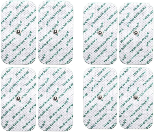 Tens Electrode Pads 10 x 5cm Self Adhesive Electrodes with Stud Connection (8 pcs) Compatible with Beurer, Sanitas, Boots, Kinetik tens Machines for Shoulder, Back, Hip, Neck and Muscle Pain Relief : Amazon.co.uk: Health & Personal Care
