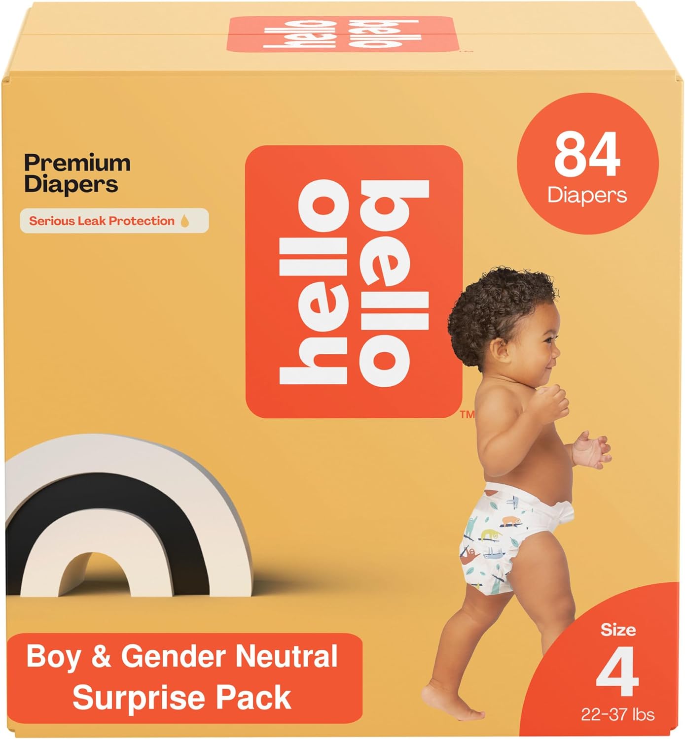 Hello Bello Premium Diapers, Size 4 (22-37 Lbs) Surprise Pack For Boys - 84 Count, Hypoallergenic With Soft, Cloth-Like Feel - Assorted Boy & Gender Neutral Patterns