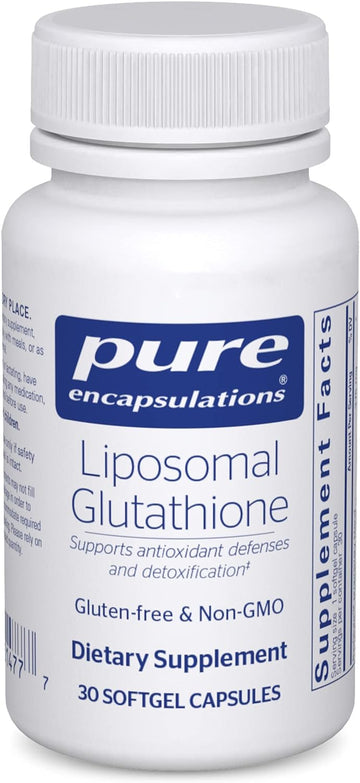 Pure Encapsulations Liposomal Glutathione - Supplement For Immune Support, Liver, Antioxidants, And Detoxification* - With Glutathione & Phospholipids - 30 Softgel Capsules