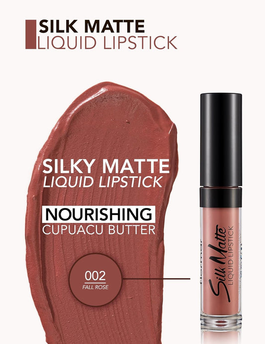 Silk Matte Liquid Lipstick (Fall Rosey)
