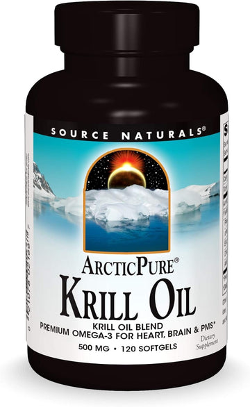 Source Naturals Arcticpure Krill Oil, Omega-3 For Health Support, 500 Mg - 120 Softgels