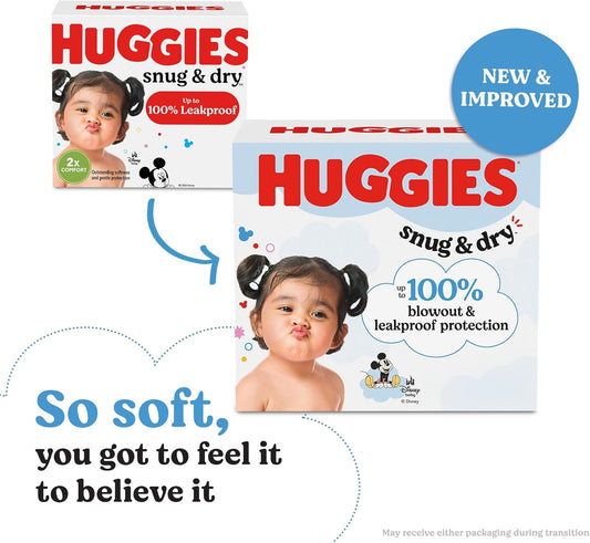 Huggies Snug & Dry Diapers, Size 1