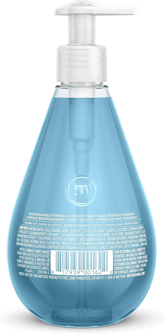 Method Gel Hand Soap, Sea Minerals, Biodegradable Formula, 12 Fl Oz (Pack Of 6)