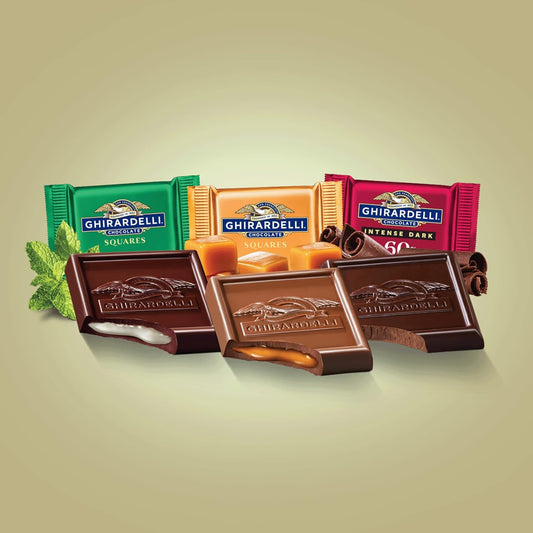 Ghirardelli Premium Assorted Chocolate Squares, Chocolate Assortment, 4.85 Oz Bag (6 Bags)