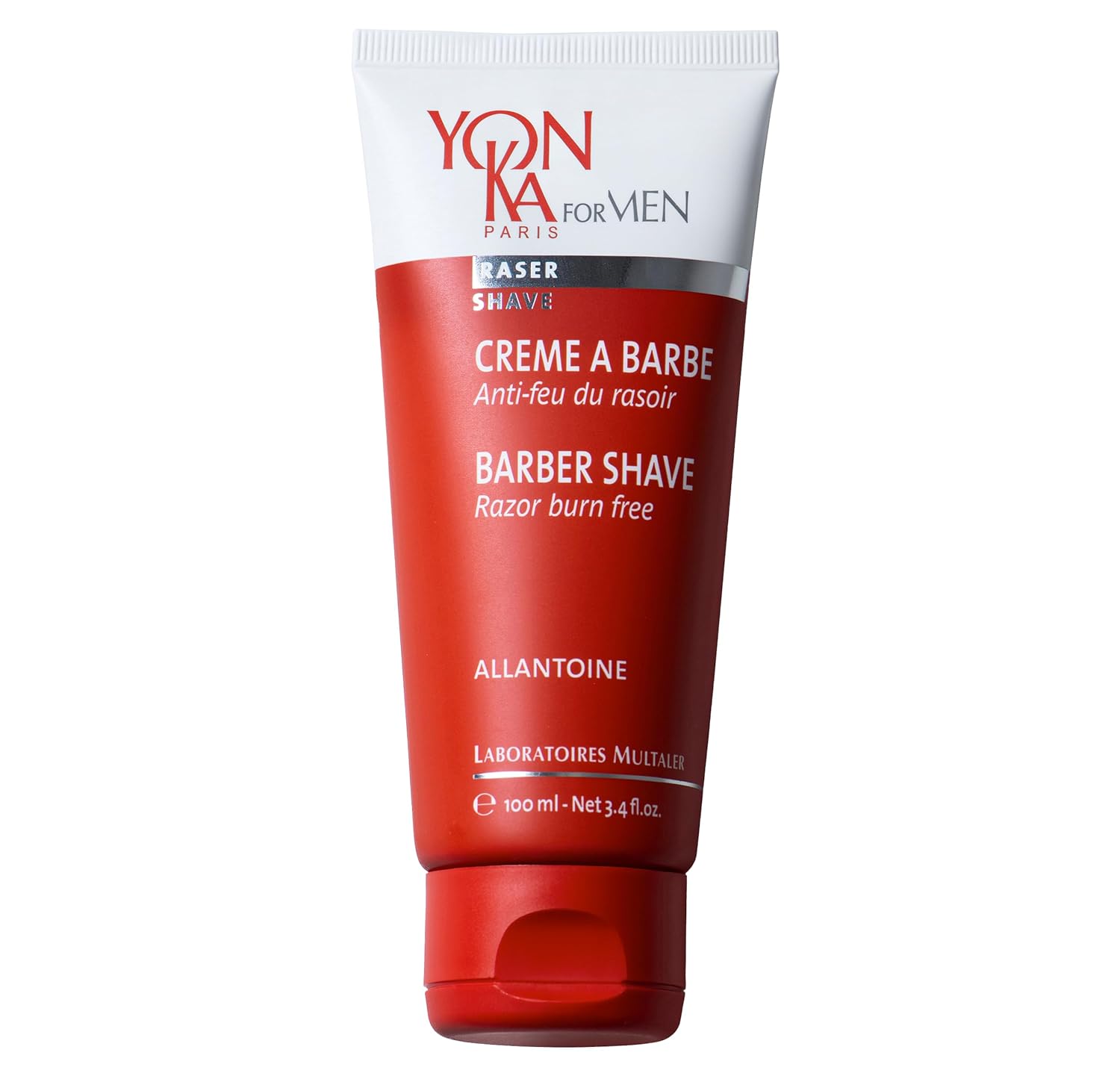 Yon-Ka Men'S Barber Shave Cream – Razor Burn Free Shaving Cream With Citrus Oils, Patchouli & Peppermint, Soothes Sensitive Skin, Allantoin & Vitamin B5, For Thick Beards & Smooth Shaves (100Ml)