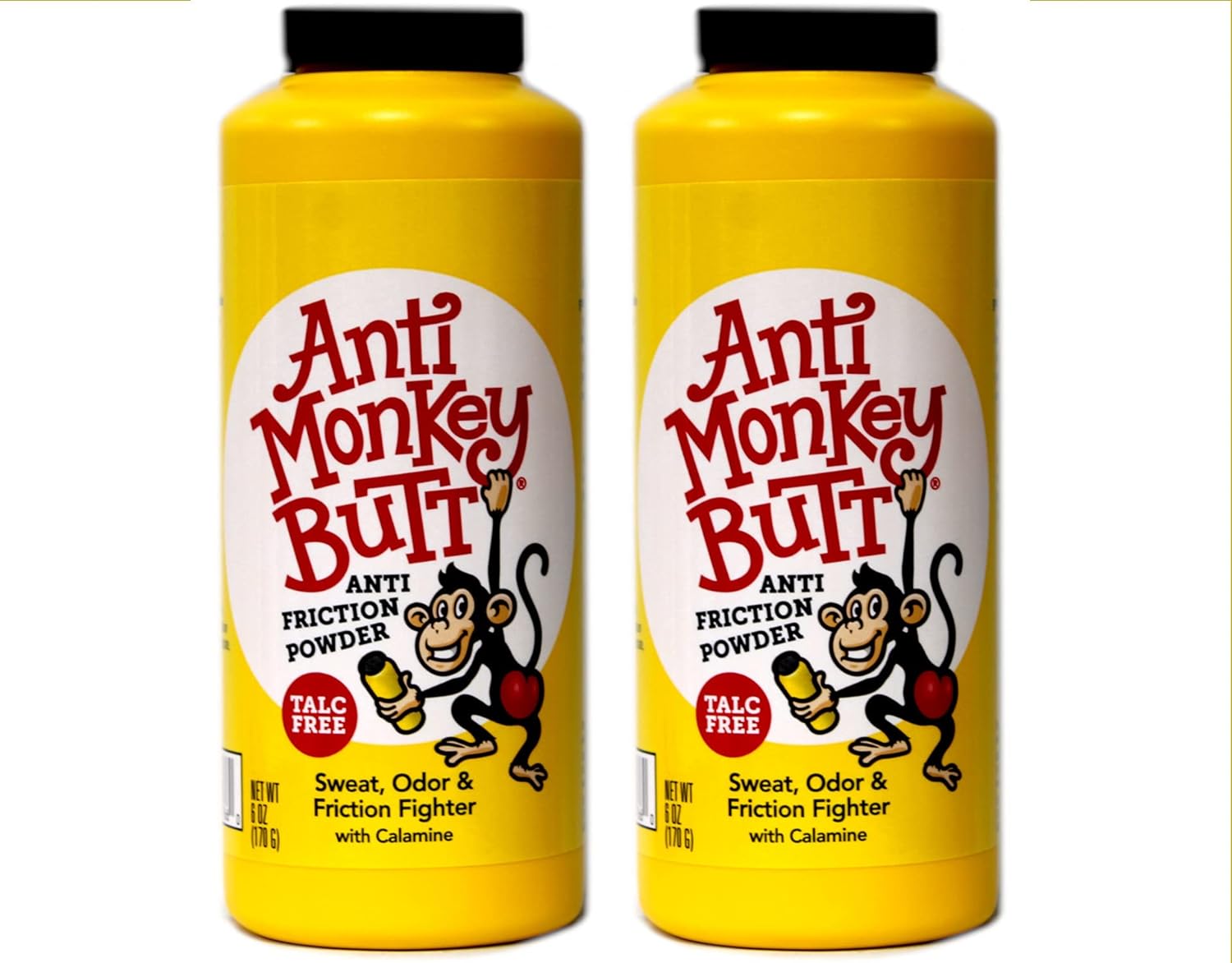 Anti Monkey Butt Powder with Calamine, 6 Ounce (Pack of 2)