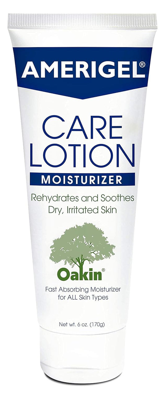 Amerigel Care Lotion Bundle - Hypoallergenic Moisturizer (6 Oz.) Rehydrates & Soothes Dry Skin - Care Lotion For Diabetic Skin Care (16 Oz.) Soothes Irritated Skin