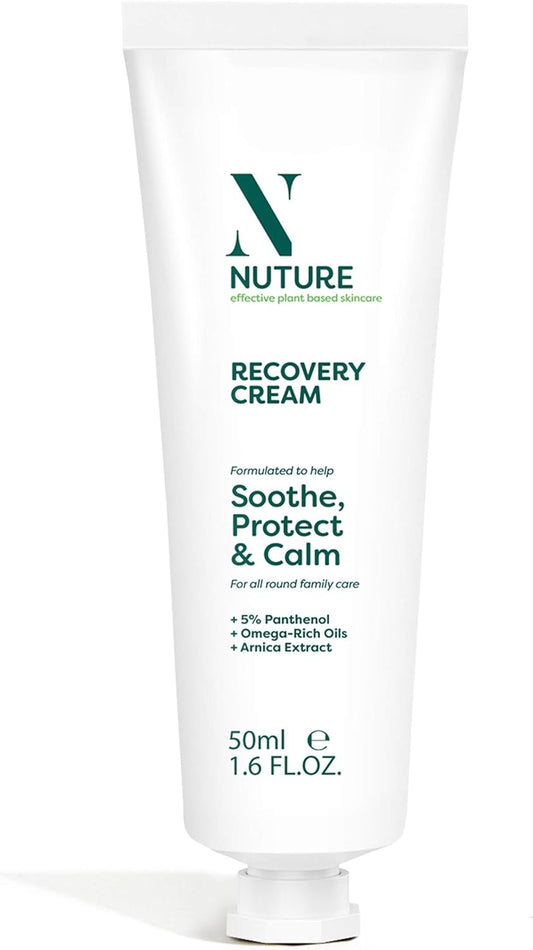 Nuture Recovery Cream 50Ml, Soothing Protecting & Calming Skincare, High In Arnica & Omega-Rich Oils, Pro Vitamin V5 & Shea Butter, Calm Distressed Skin, Unscented