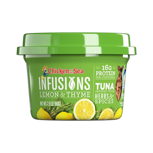 Chicken of the Sea Infusions Tuna, Lemon & Thyme, 2.8-Ounce Cups (Pack of 6)
