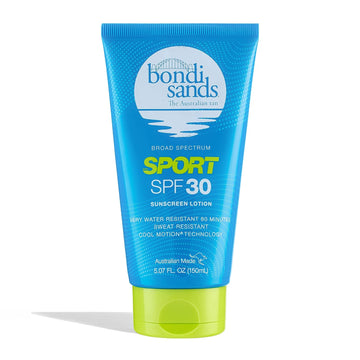 Bondi Sands Sport SPF 30 Sunscreen Lotion | High-Performance Protection with Cool Motion Technology, Non-Greasy, Water + Sweat-Resistant | 5.07 Fl Oz