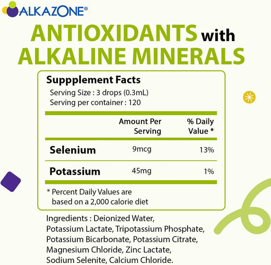 ALKAZONE Balance Your pH Antioxidants Alkaline Mineral Booster & Supplements (2 Packs)