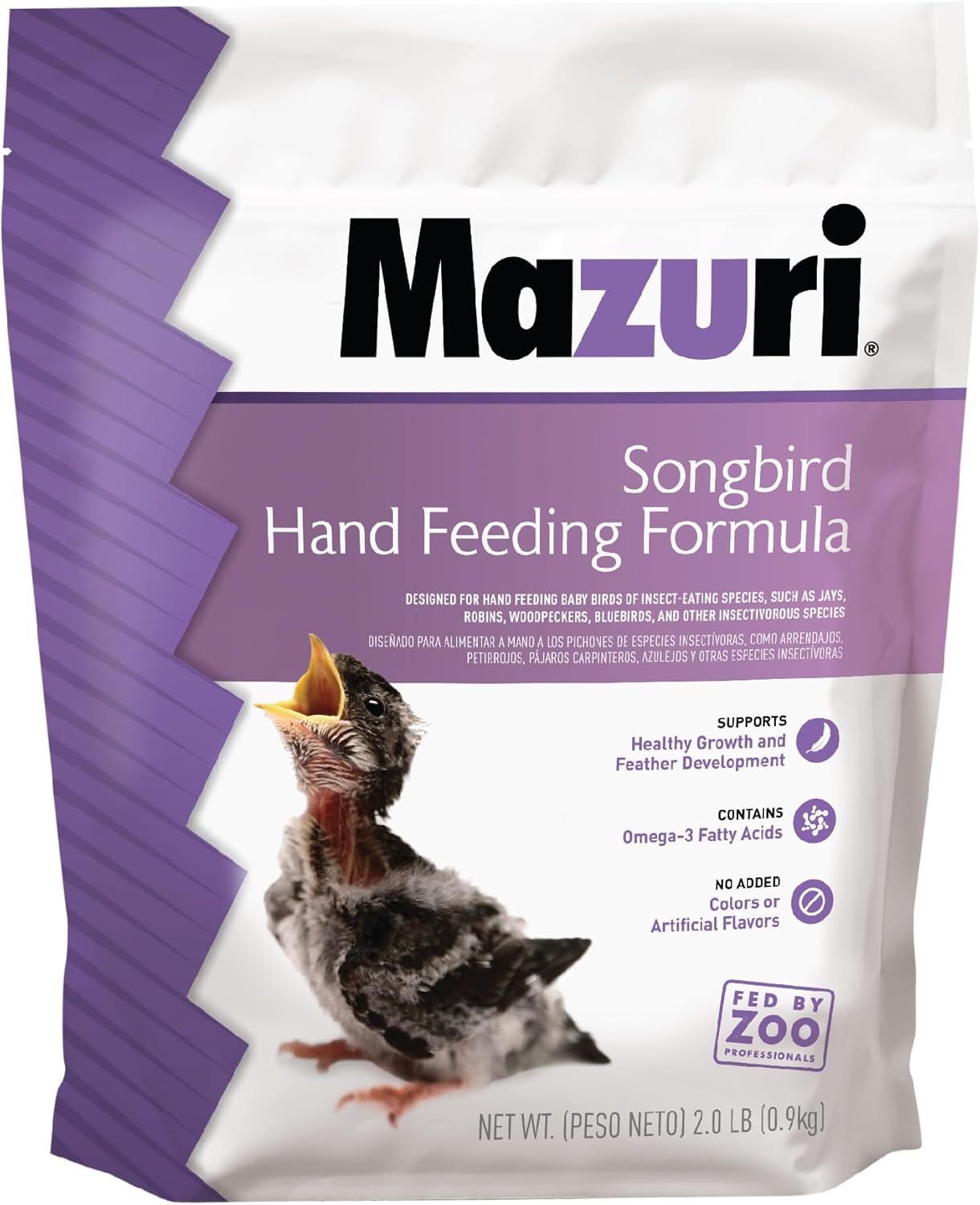 Mazuri | Songbird Hand Feeding Formula For Baby Birds | 2 Pound (2 Lb) Bag