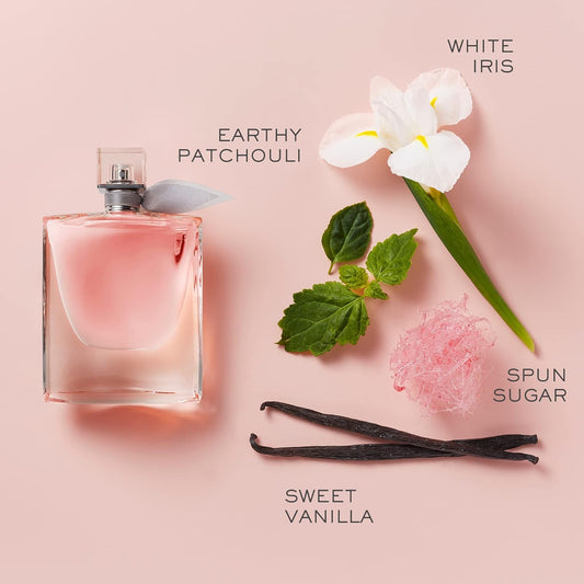 Lancôme La Vie Est Belle Eau de Parfum - Long Lasting Fragrance with Notes of Iris, Earthy Patchouli, Warm Vanilla & Spun Sugar - Floral & Sweet Women's Perfume