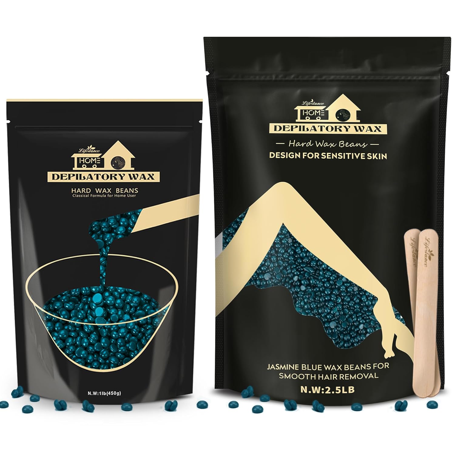 Lifestance Hard Wax Beads 1Lb + 2.5Lb Hard Wax Beads