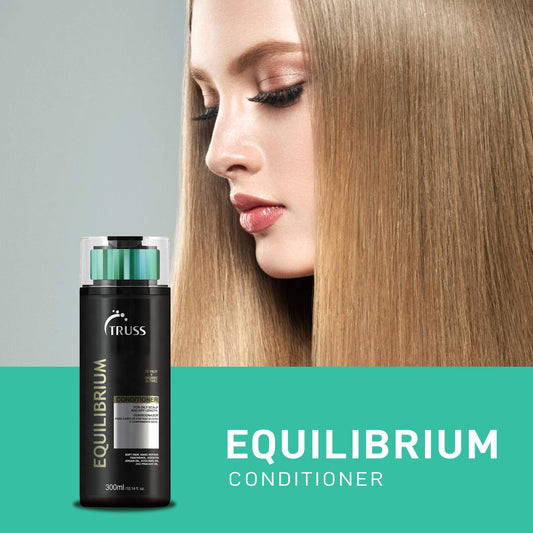 Truss Equilibrium Conditioner And Shampoo Set Bundle With Scrub Therapy Scalp Exfoliant Treatment