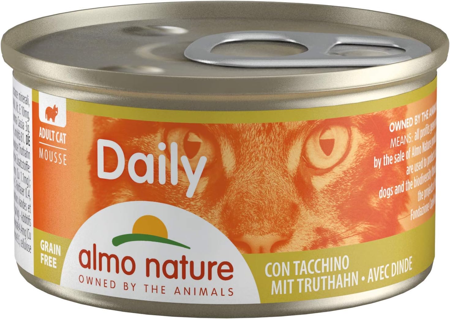 almo nature Daily Mousse with Turkey -Grain Free-(Pack of 24 x 85g Tins) :Pet Supplies