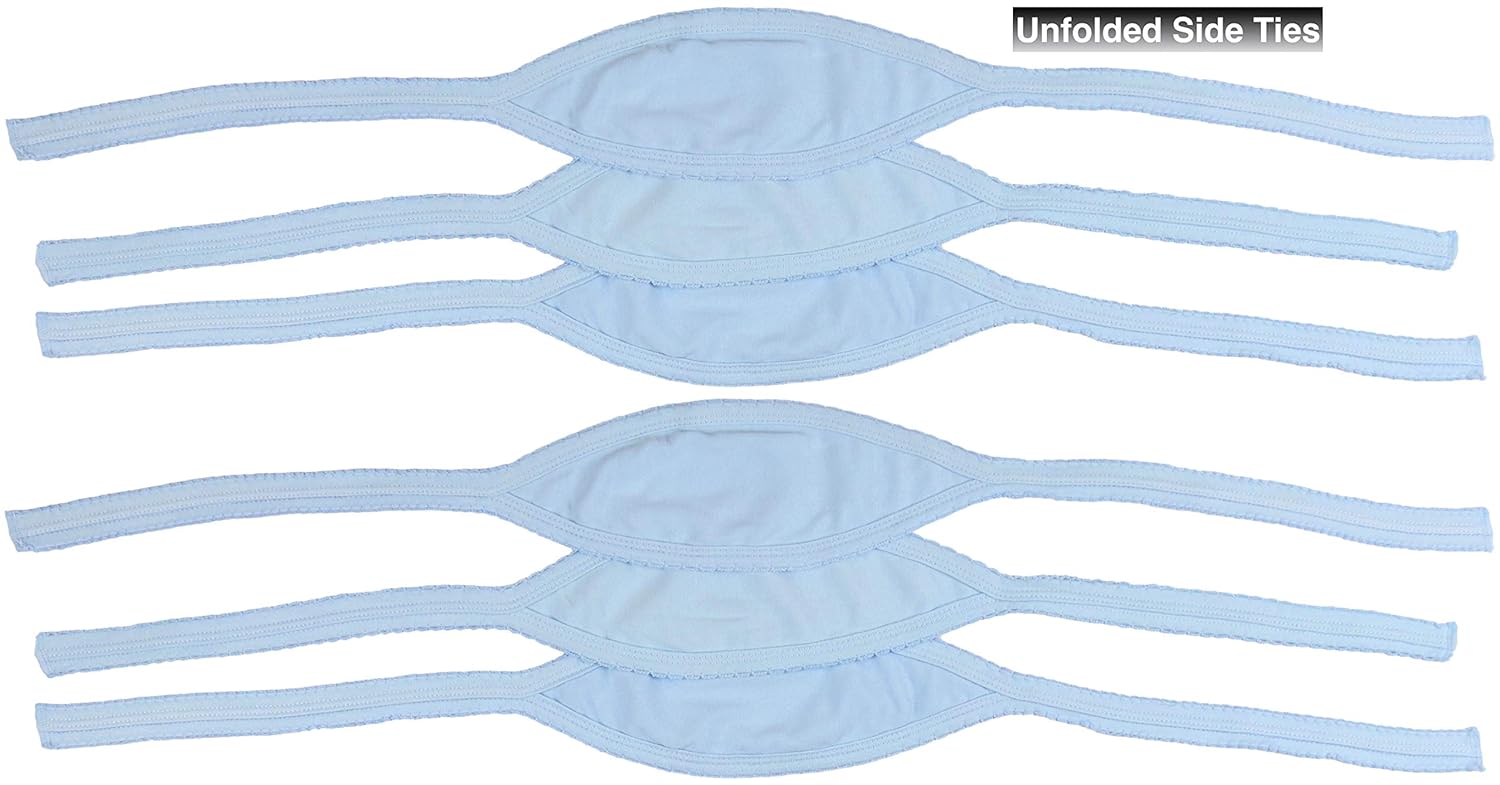 ToBeInStyle Babies' 6-Pack Comfortable Newborn Baby Belly Binder - Blue - One Size : Baby