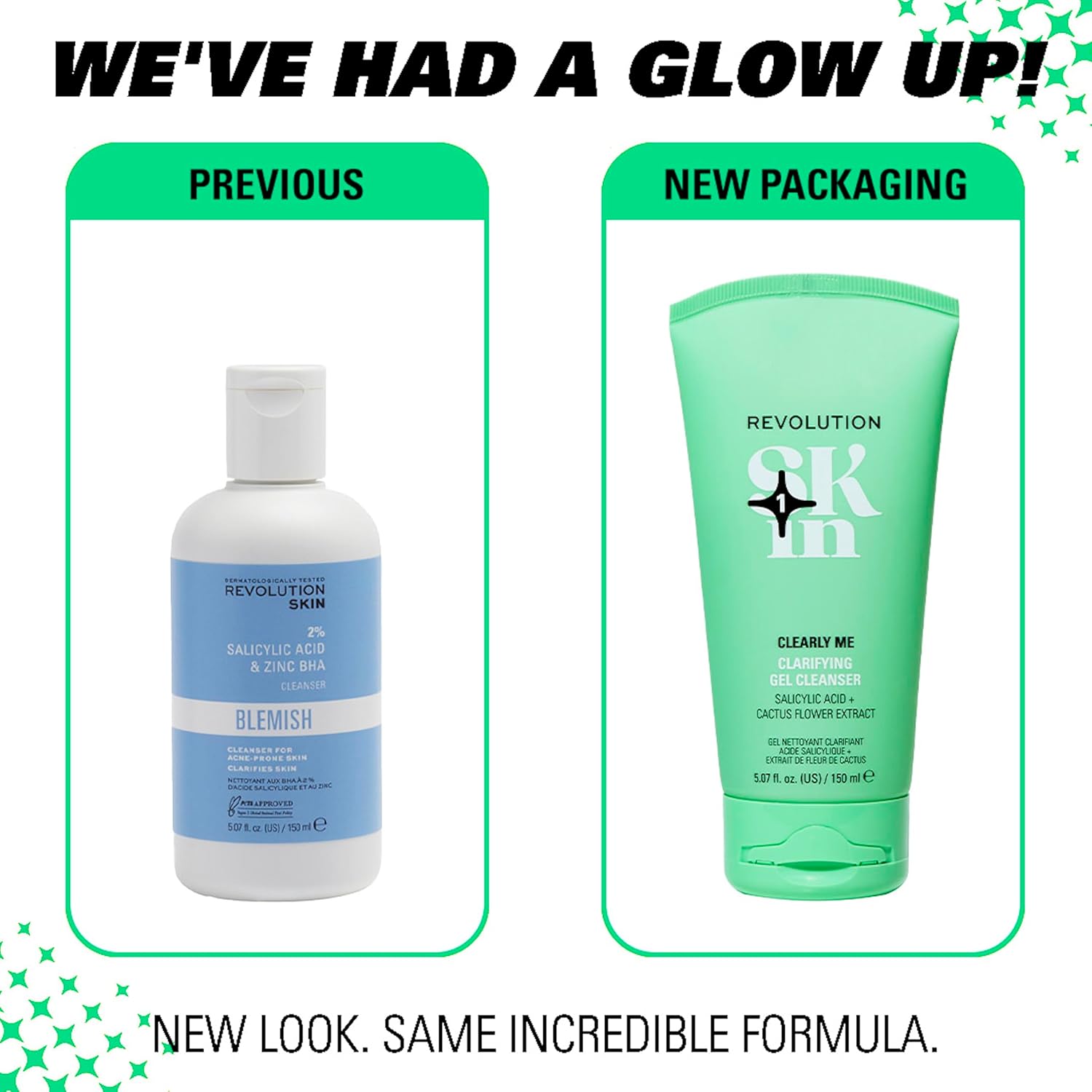 Revolution Skin, Clearly Me 2% Salicylic Acid Clarifying Cleansing Gel, Face Wash, Hydrates Skin, For Blemish-Prone & Oily Skin, Vegan & Cruelty-Free, 150ml : Amazon.co.uk: Beauty