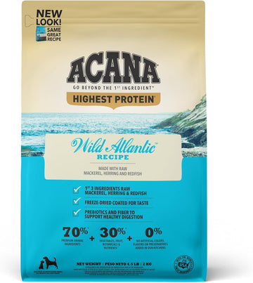 Acana® Highest Protein, Wild Atlantic, Grain Free Dry Dog Food, 4.5Lb