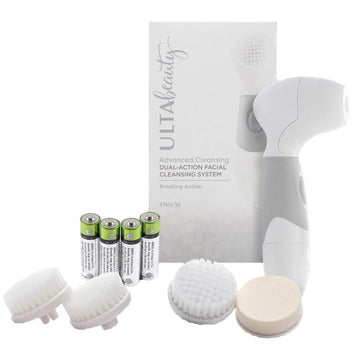 Ulta Beauty Advanced Cleansing Dual-Action Facial Cleansing System And One Set Replacement Brushes