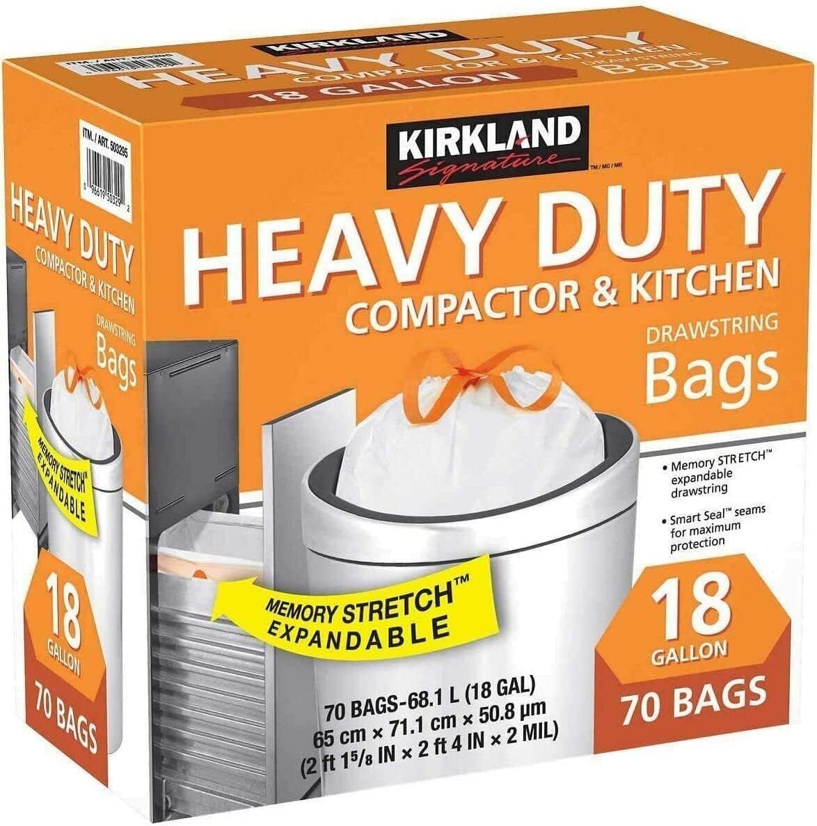 Kirkland Signature Compactor Kitchen Trash Bag 