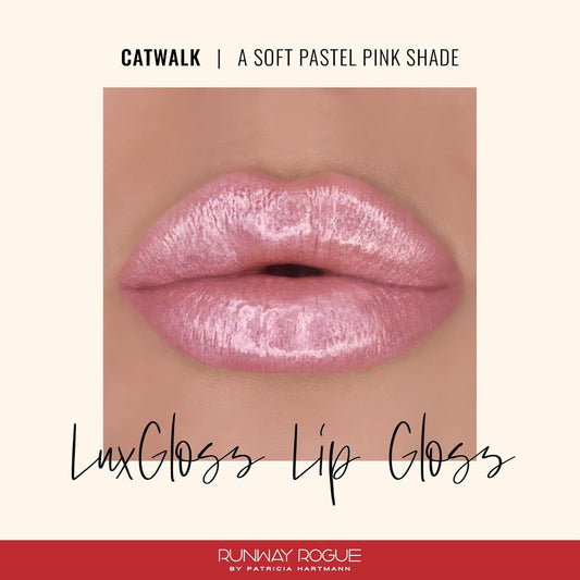 Runway Rogue Luxgloss Lip Gloss, High-Pigment Shimmery Suede Mocha-Nude Lip Gloss, ‘Ready To Wear’