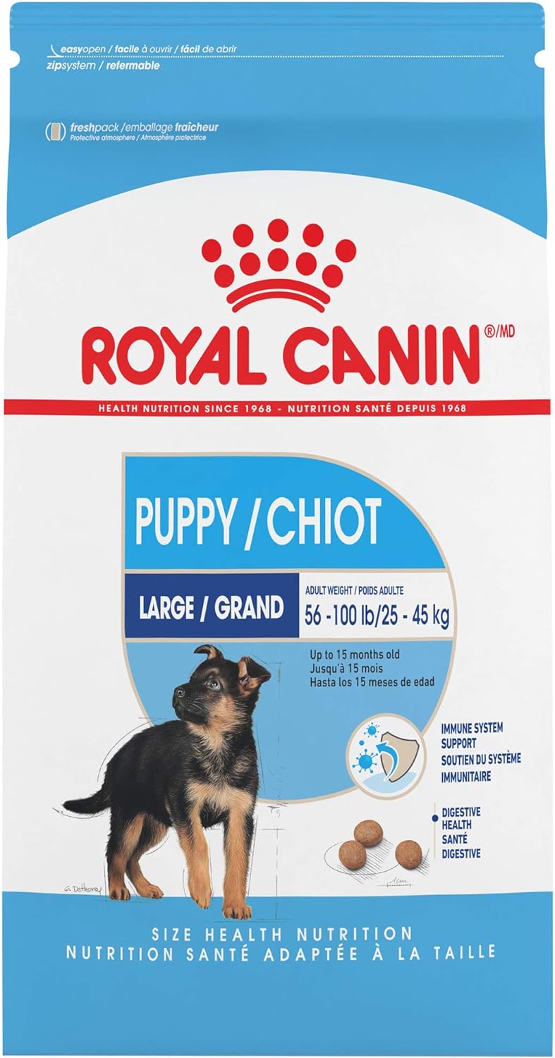 Royal Canin Size Health Nutrition Large Puppy Dry Dog Food, 35 lb bag