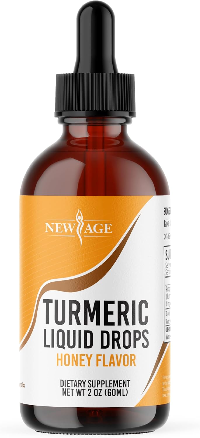 Turmeric Curcumin Liquid Drops - Natural Joint & Healthy Inflammatory Support with 95% Standardized Curcuminoids for Potency & Absorption - Non-GMO, Gluten Free 2 Fl Oz (Pack of 1)