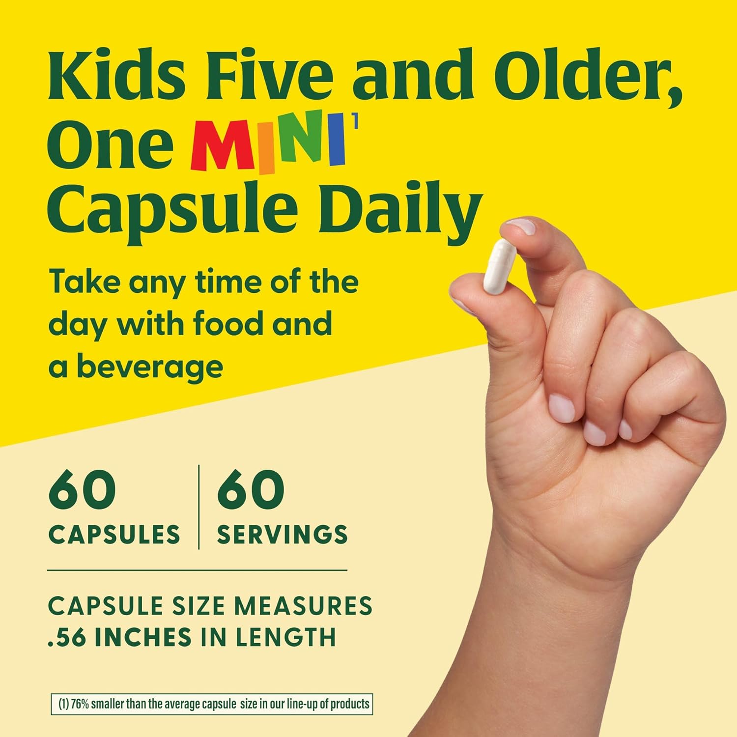 Megafood Megaflora Probiotics For Kids - Probiotics For Digestive Health - 5 Billion Cfus - Non-Gmo, Vegetarian, Made Without 9 Food Allergens - 60 Mini Capsules (60 Servings) : Health & Household