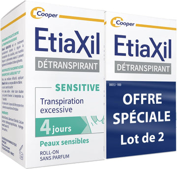 Etiaxil Antiperspirant Armpits Sensitive Skin Roll-On 2 X 15Ml
