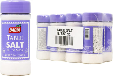 Badia Table Salt 142Ml - Pack Of 8