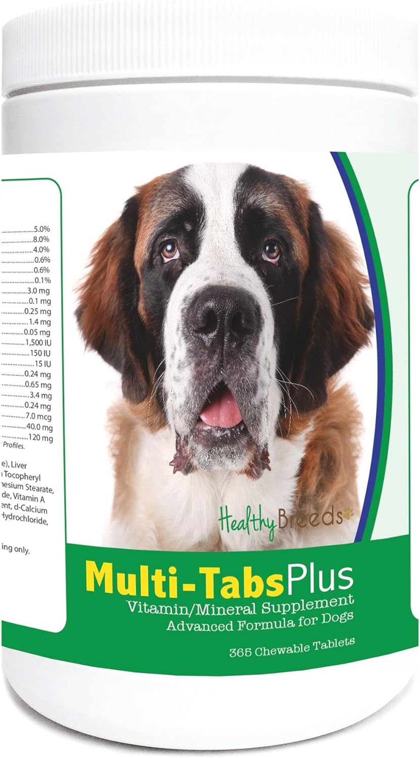 Healthy Breeds Saint Bernard Multi-Tabs Plus Chewable Tablets 365 Count : Pet Supplies