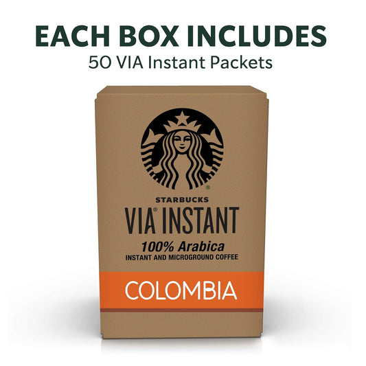 Starbucks VIA Ready Brew Colombia Coffee, 50-Count