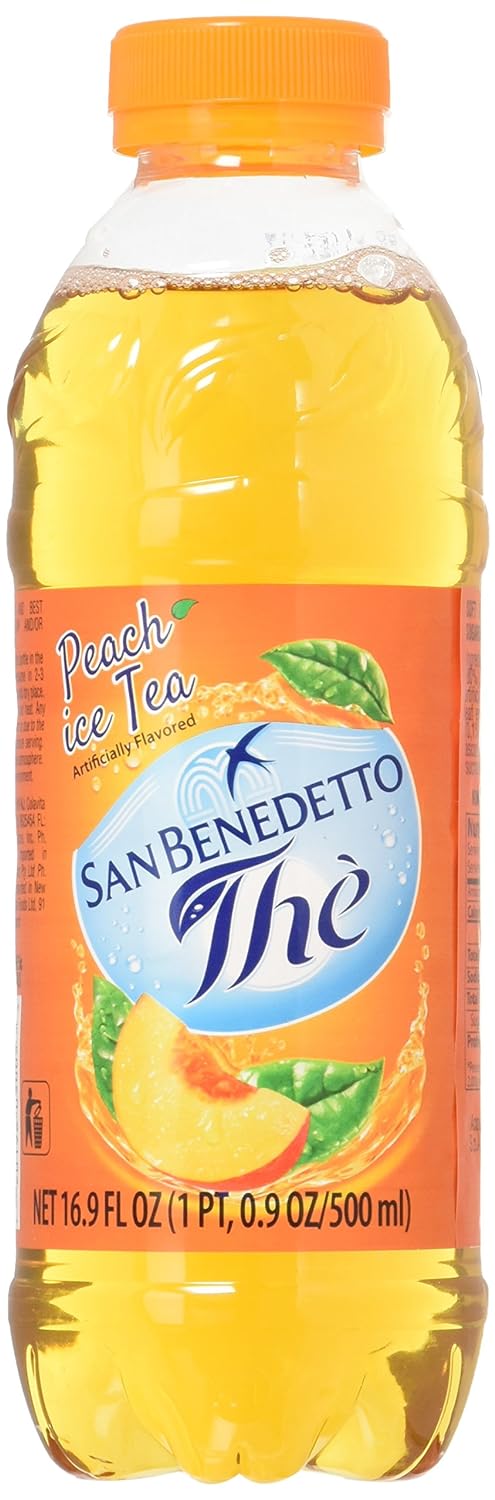 San Benedetto Iced Tea, Peach, 12 Count