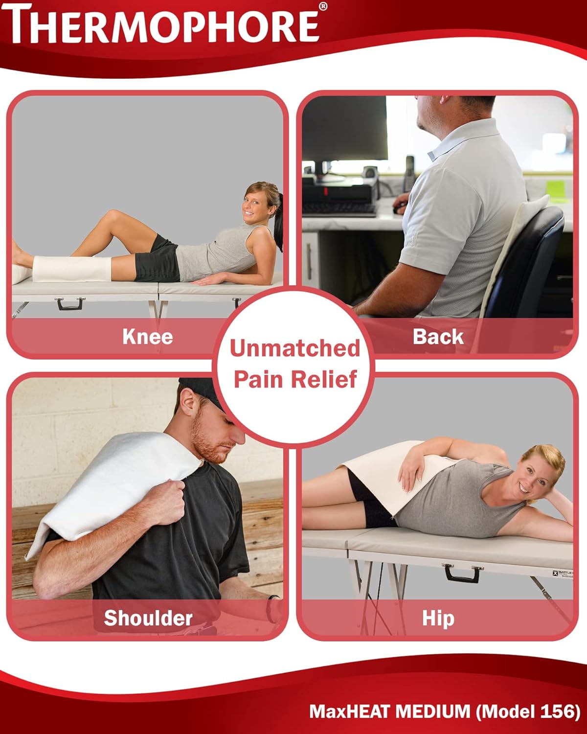 Thermophore Maxheat Pad 14" X 14" : Health & Household