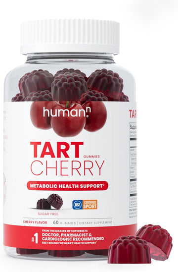 Humann Tart Cherry Gummies - Uric Acid, Immunity, Inflammation & Metabolic Health Support – Nsf Certified Sport, Powerful Antioxidant & Non-Gmo - From Maker Of Superbeets - 60 Sugar-Free Vegan Gummies