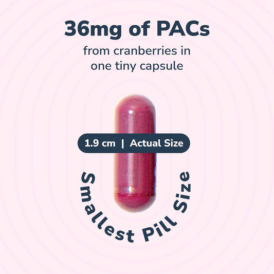 Utiva Cranberry Pacs – Clinically Studied Ingredients 36Mg Pacs For Uti Avoidance - Supplement For Urinary Tract Health For Women And Men – Cranberry Extract Pills For Bladder Health, 30 Vegi Capsules