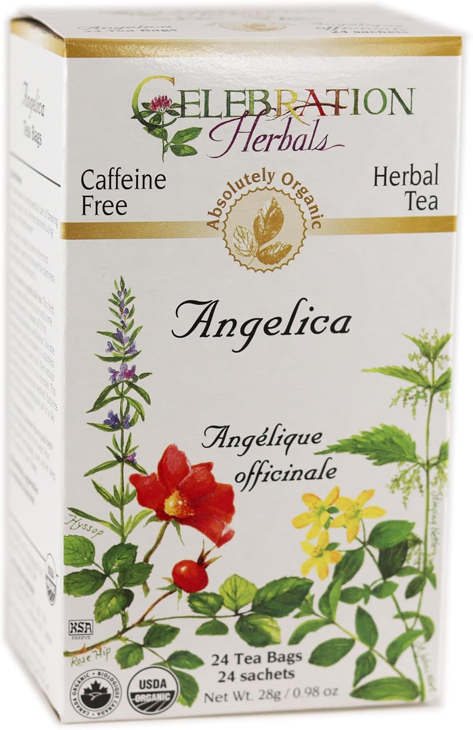 Celebration Herbals Angelica Root Organic 24 Bag, 0.02 Pound