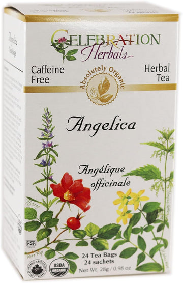 Celebration Herbals Angelica Root Organic 24 Bag, 0.02 Pound