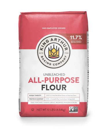 King Arthur, All Purpose Unbleached Flour, Non-GMO Project Verified, Certified Kosher, No Preservatives, 10 Pounds