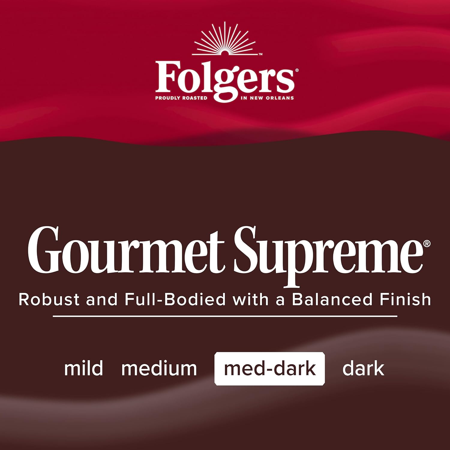 Folgers Gourmet Supreme Medium Dark Roast Ground Coffee, 22.6 Ounces (Pack of 6) : Grocery & Gourmet Food