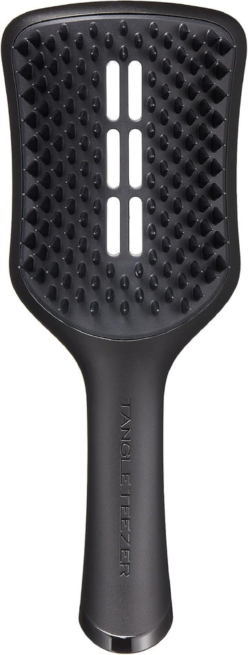 Tangle Teezer | Easy Dry & Go Vented Hairbrush For Wet Hair | Long & Wavy Hair | Adds Volume, Smoothness And Shine | Vented Brush Reduces Blow Dry Time | Jet Black