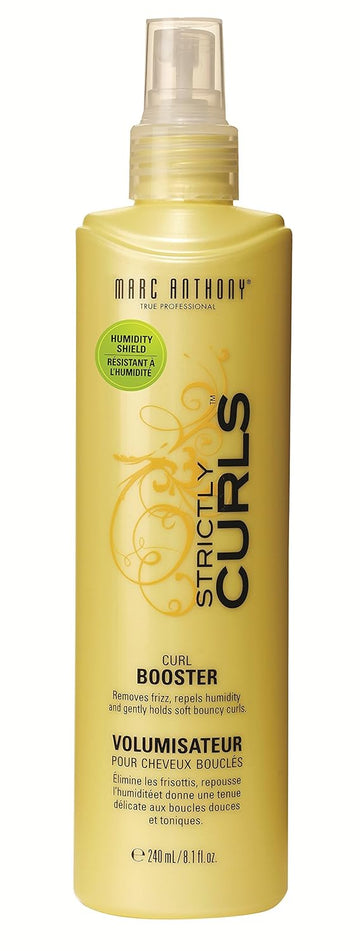 Marc Anthony Curly Hair Spray, Strictly Curls - Curl Booster Removes Frizz, Repels Humidity & Holds Bouncy Curls - Vitamin E & Hydrolyzed Silk Hairspray Add Bounce & Volume - 8.1 Fl Oz
